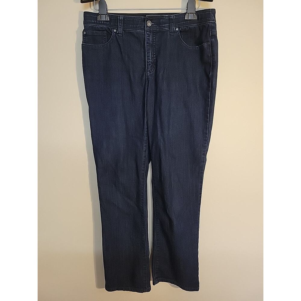 Chico's Women's Blue Jeans, Size 0.5/US 6, Stretch, Slimming, Ankle, Dark Wash